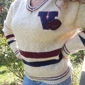 Vintage WINONA 100% Wool Varsity Sweater